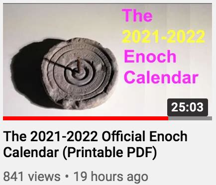 Enoch Calendar 2021 Pdf